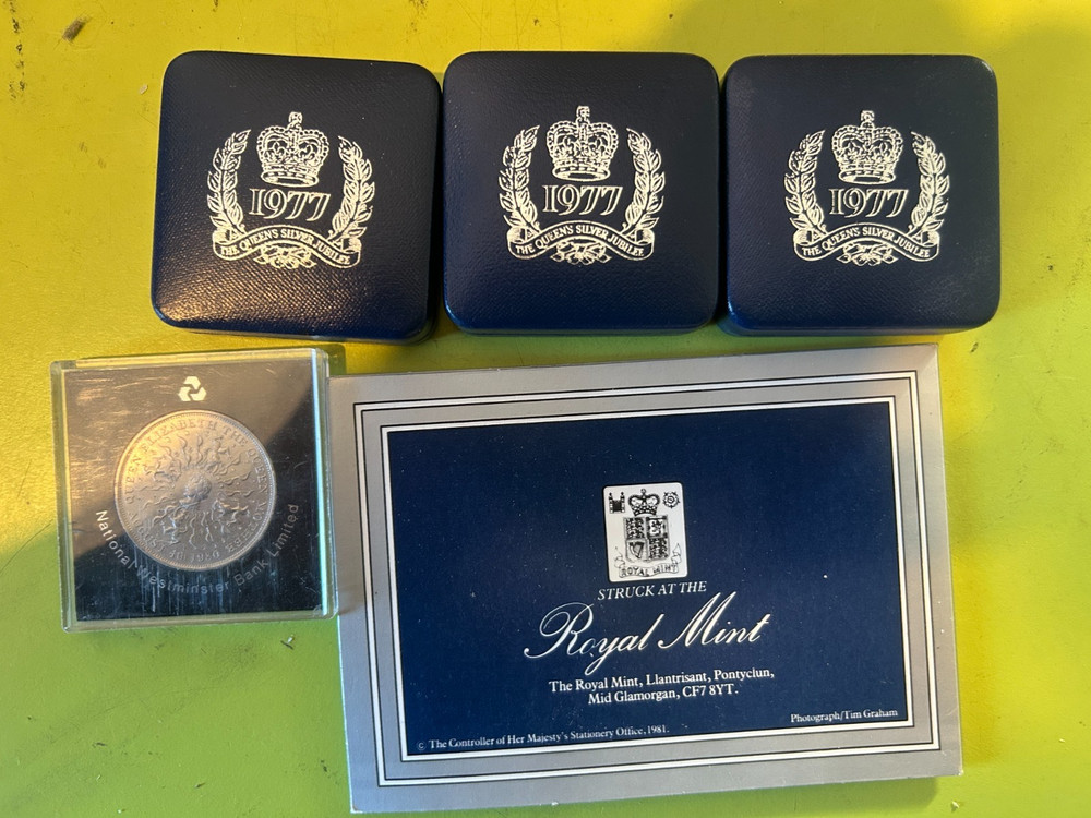 Bundle of Britain Commemorative Crowns Coins
