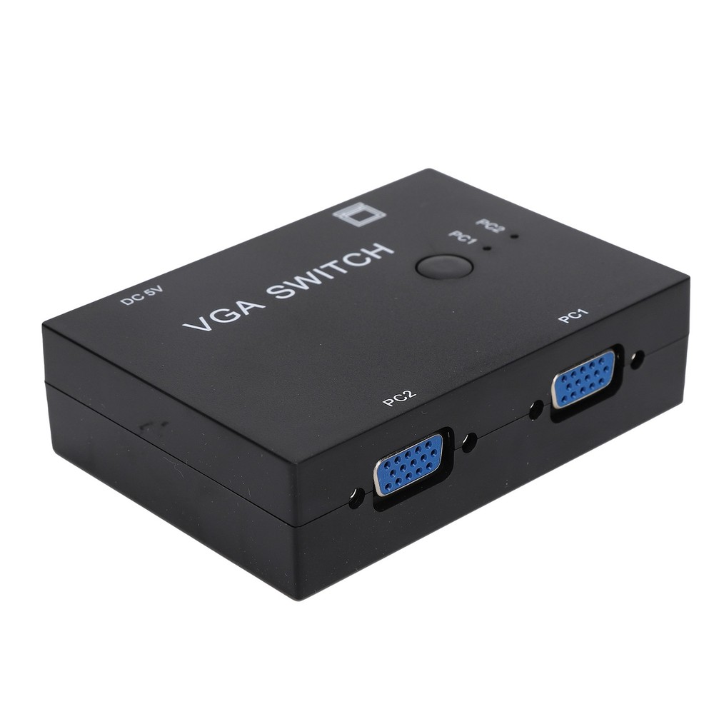 2 Input 1 Output VGA Switcher Efficient Video Conversion For Home/Office ABS