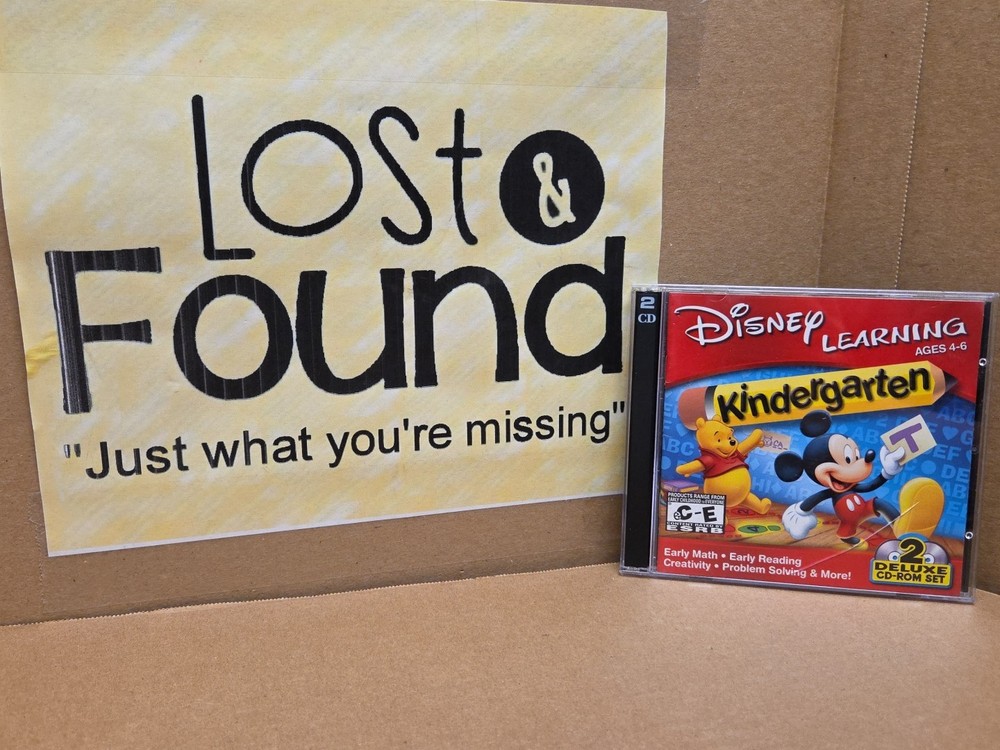 Disney LEARNING Ages 4-6 Kindergarten Deluxe 2 Disc CD-ROM SET Interactive *PICS