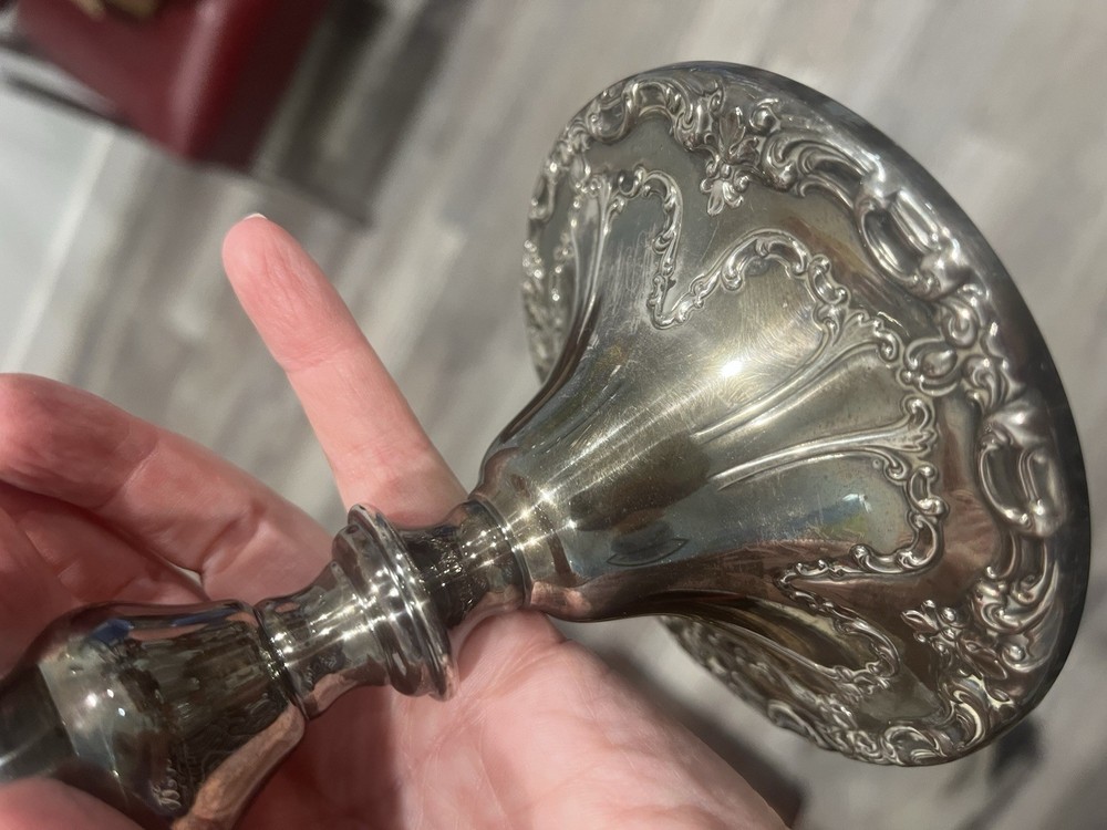 Gorham CHANTILLY Silver Plate Candlestick Holders YC3004 Pair