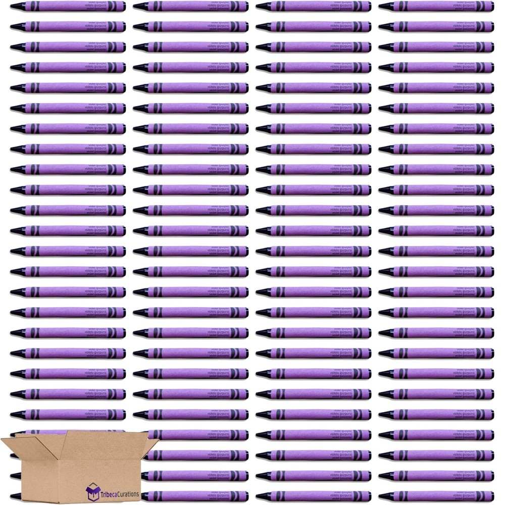 Violet (Purple) Crayon Bulk Value Pack   | 100 Count