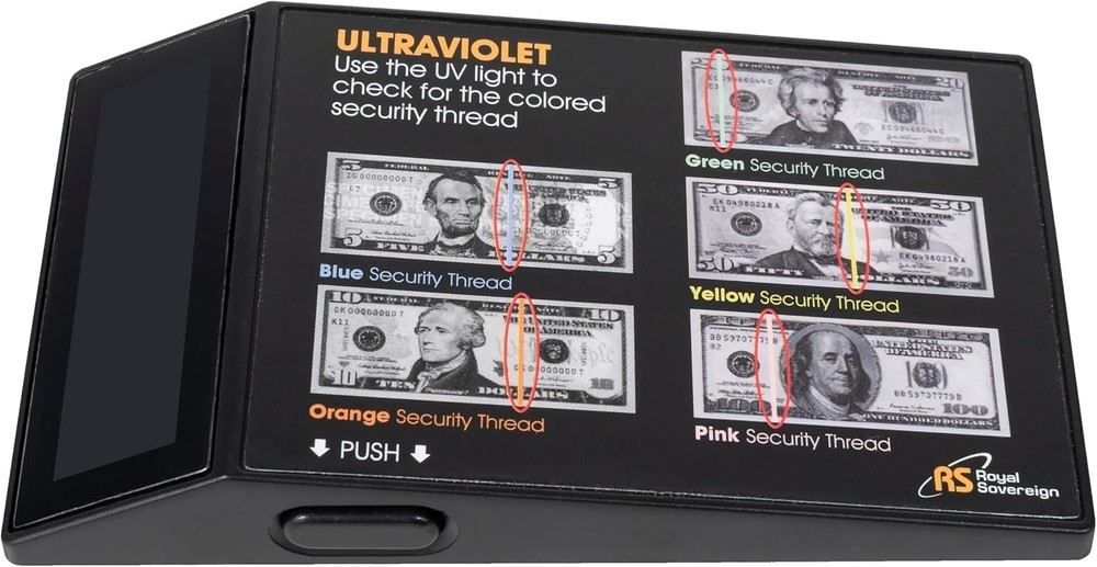 No Battery Needed! Portable UV Bills & ID Authentication Device - Compact Size