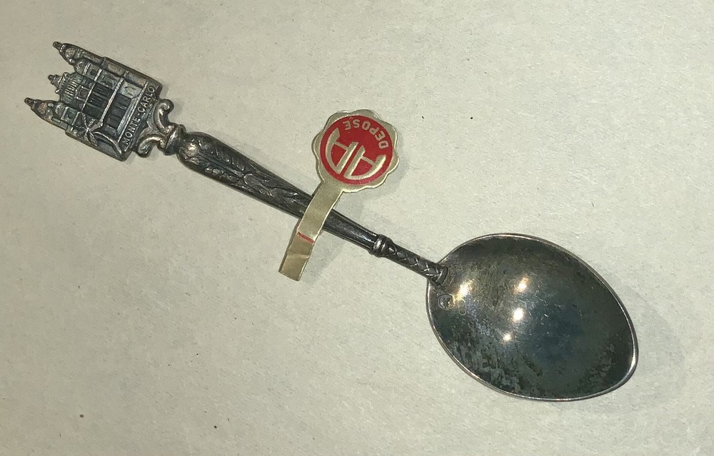 Monte Carlo .800 Silver Small Souvenir Spoon