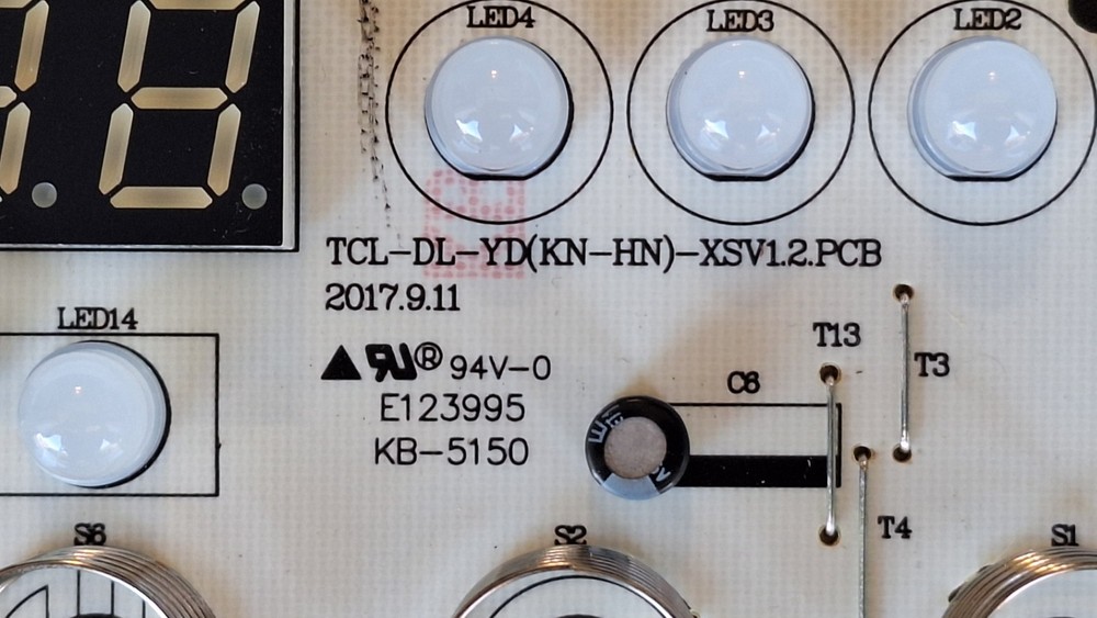 TCL-DL-YD Control Panel Board for AC Black&Decker BPACT08WT