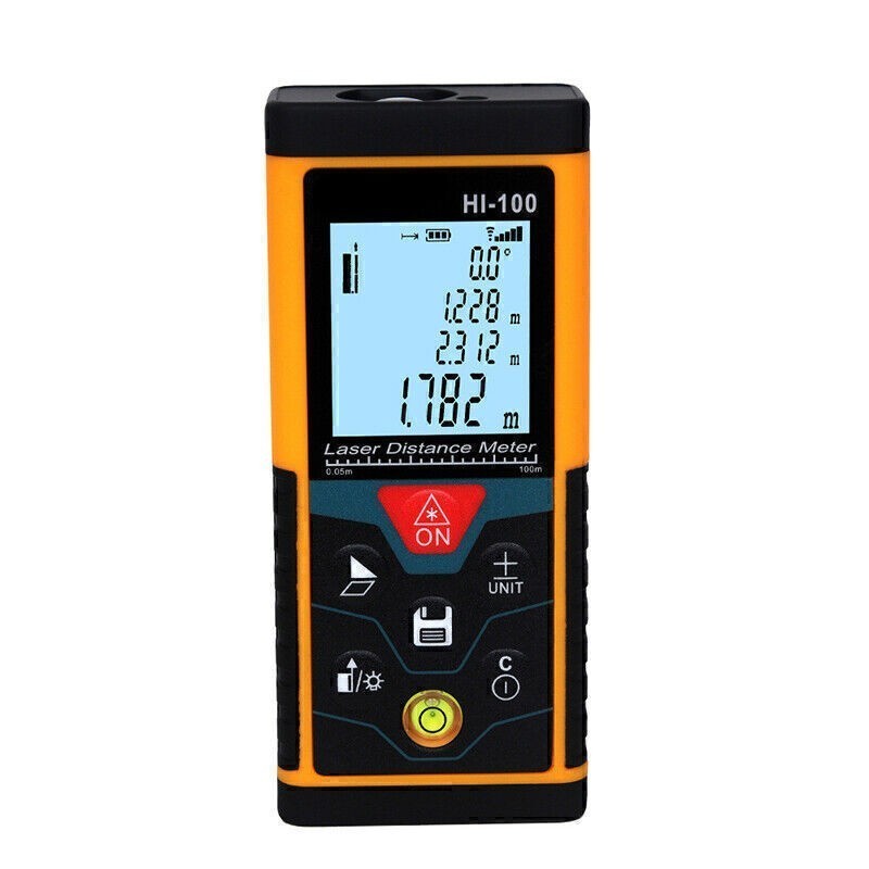 100M Precision Handheld Infrared Distance Meter Measuring Device Rangefinder