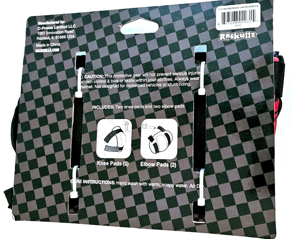 Raskullz Knee Elbow Pad Set Ages 3-7