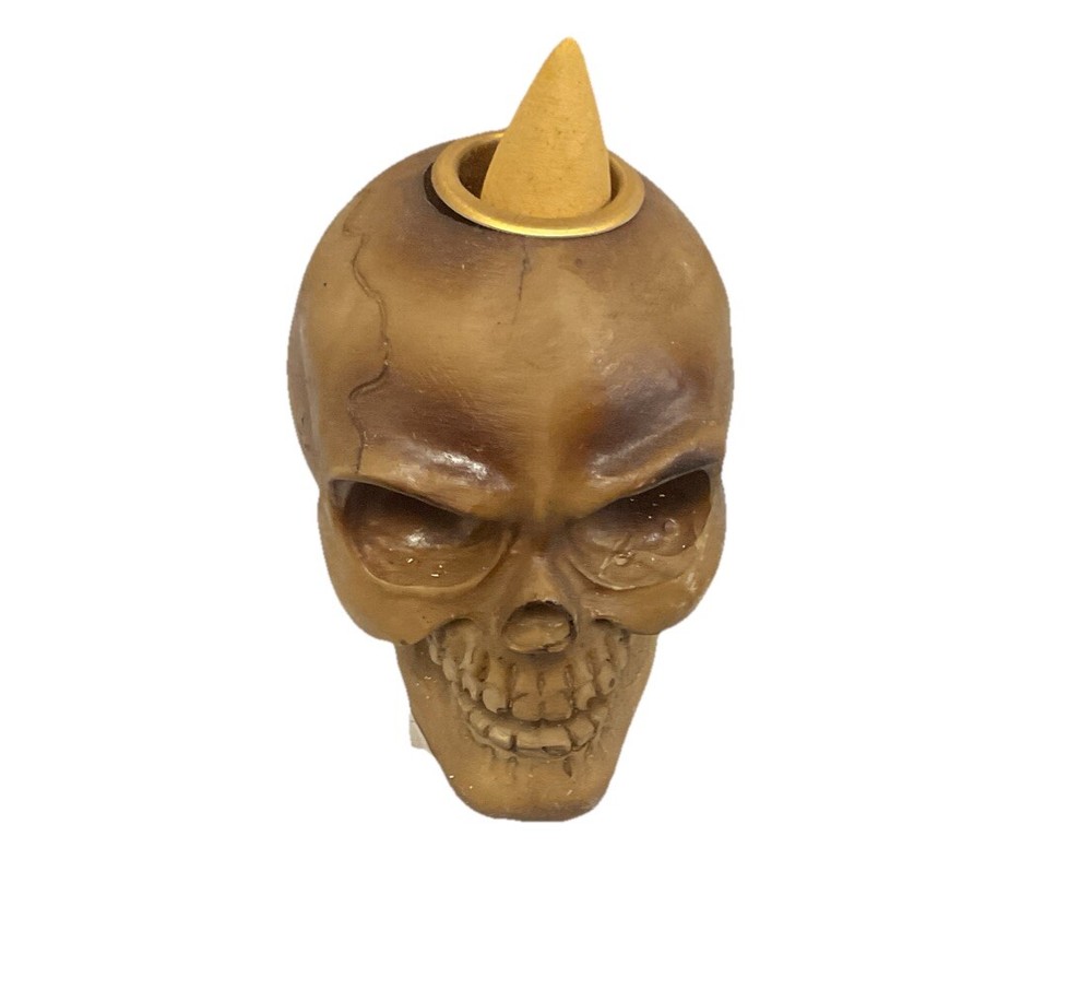 Skull Incense Cone / Stick Holder Burner