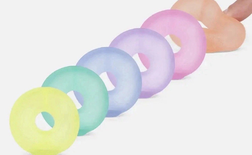 SPEKS Gump Loop Memory Gel Stress Ring 6-Pack Mini Fidget Squishy *FAST SHIP*