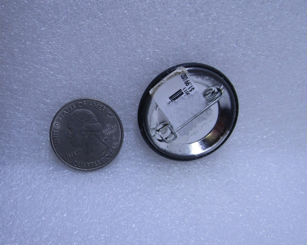 I Painted It Black Button Pin