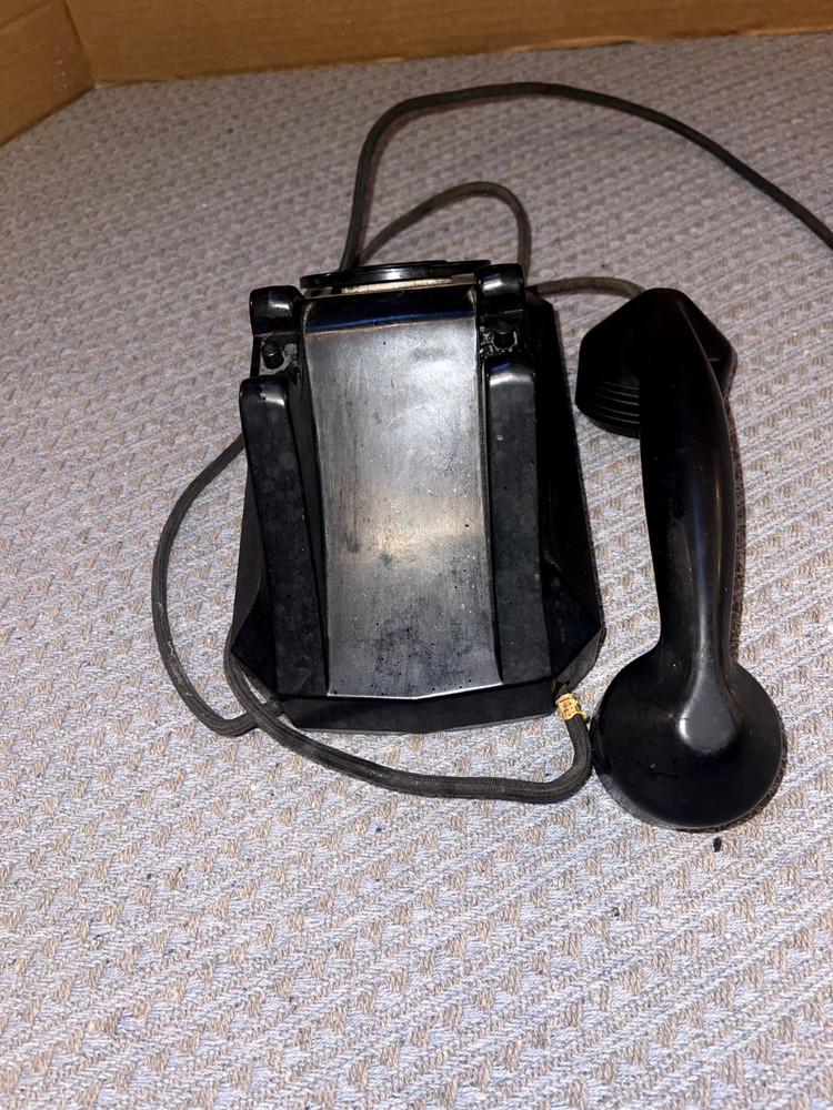 Vintage Automatic Electric Wall Hanging Rotary Telephone, Untested