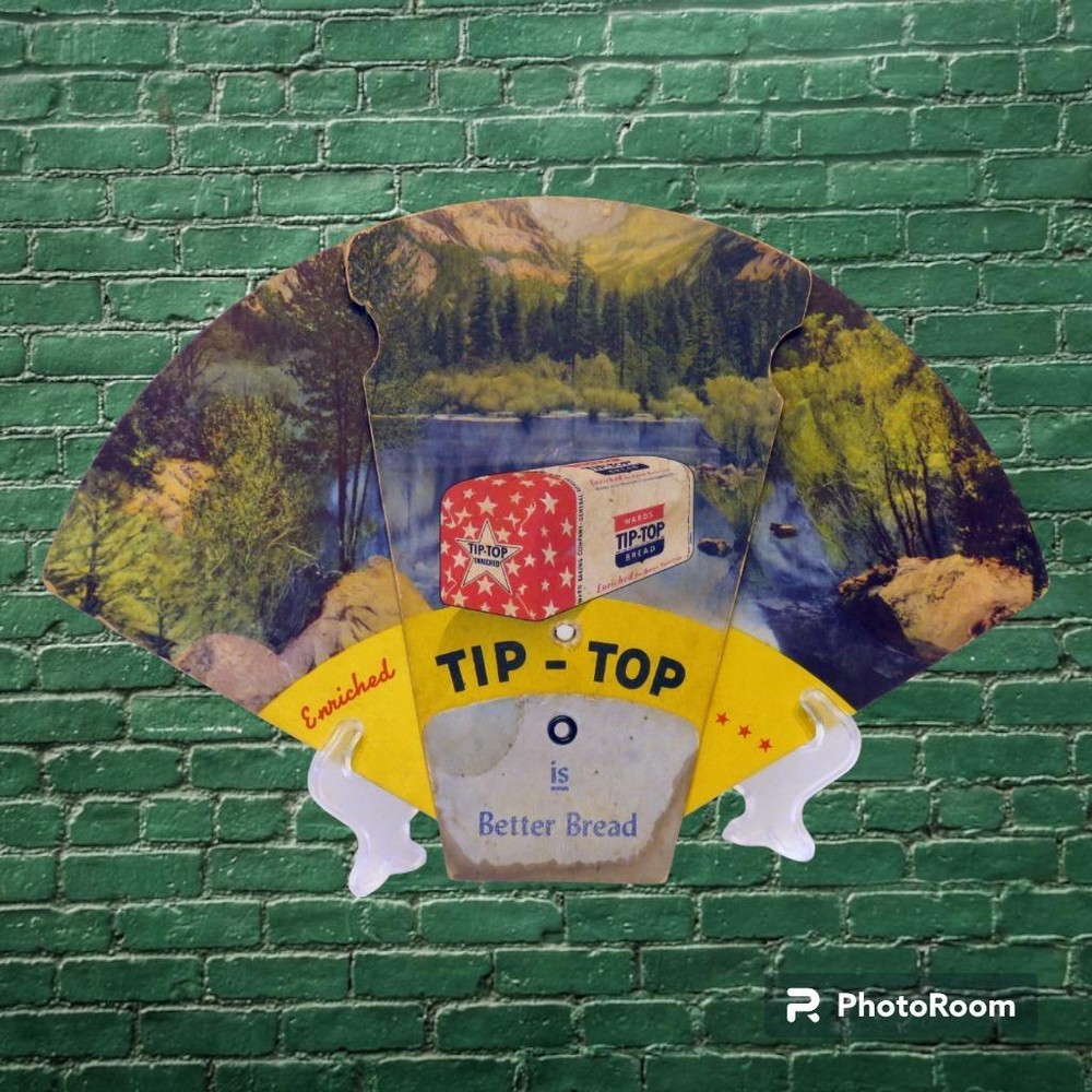1948 Ward's Tip Top Bread Cardboard Fan