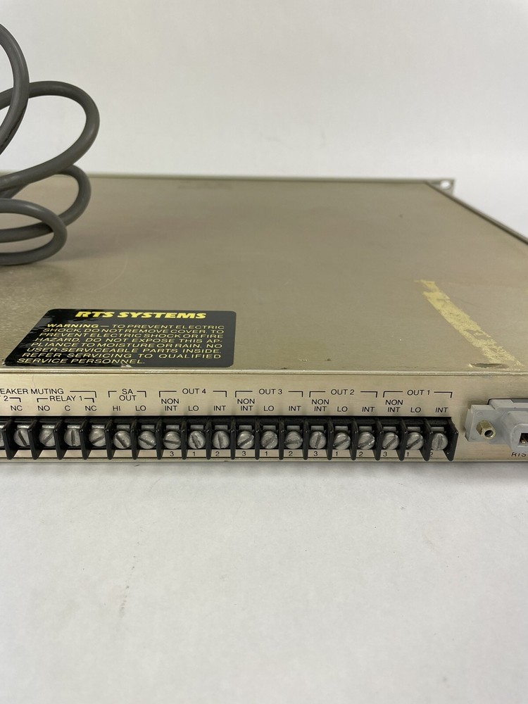 RTS Telex Model 4010 Central Electronics Series 4000 IFB System