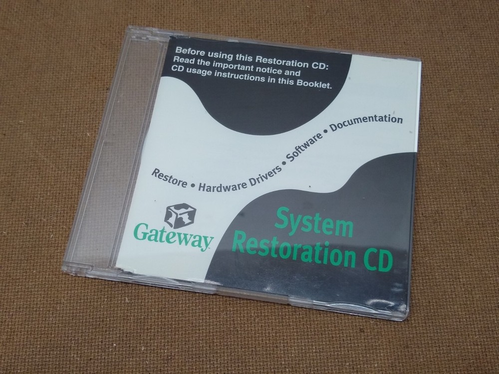Gateway 2000 System Restoration CD Version 8.1 1998 Windows NT