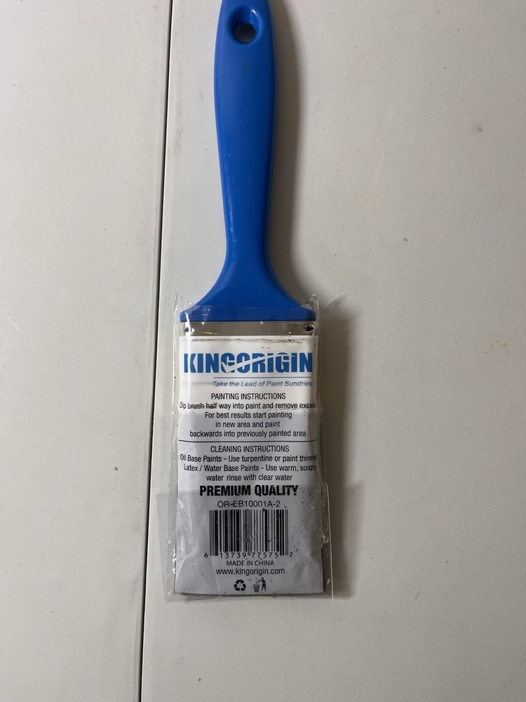 Lot of 5 KINGORIGIN 2” Paint Brushes – Polyester Bristle, Plastic Handle