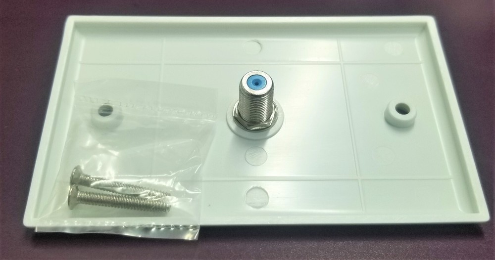 Commercial Single Coaxial Wall Plate