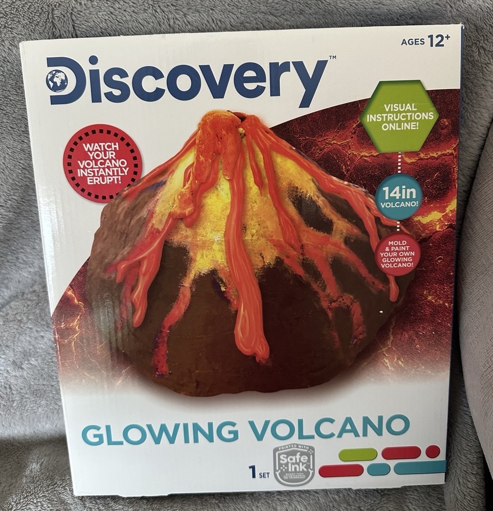 Discovery Glowing Volcano Stem Science Experiment Laboratory Kit Ages 12+