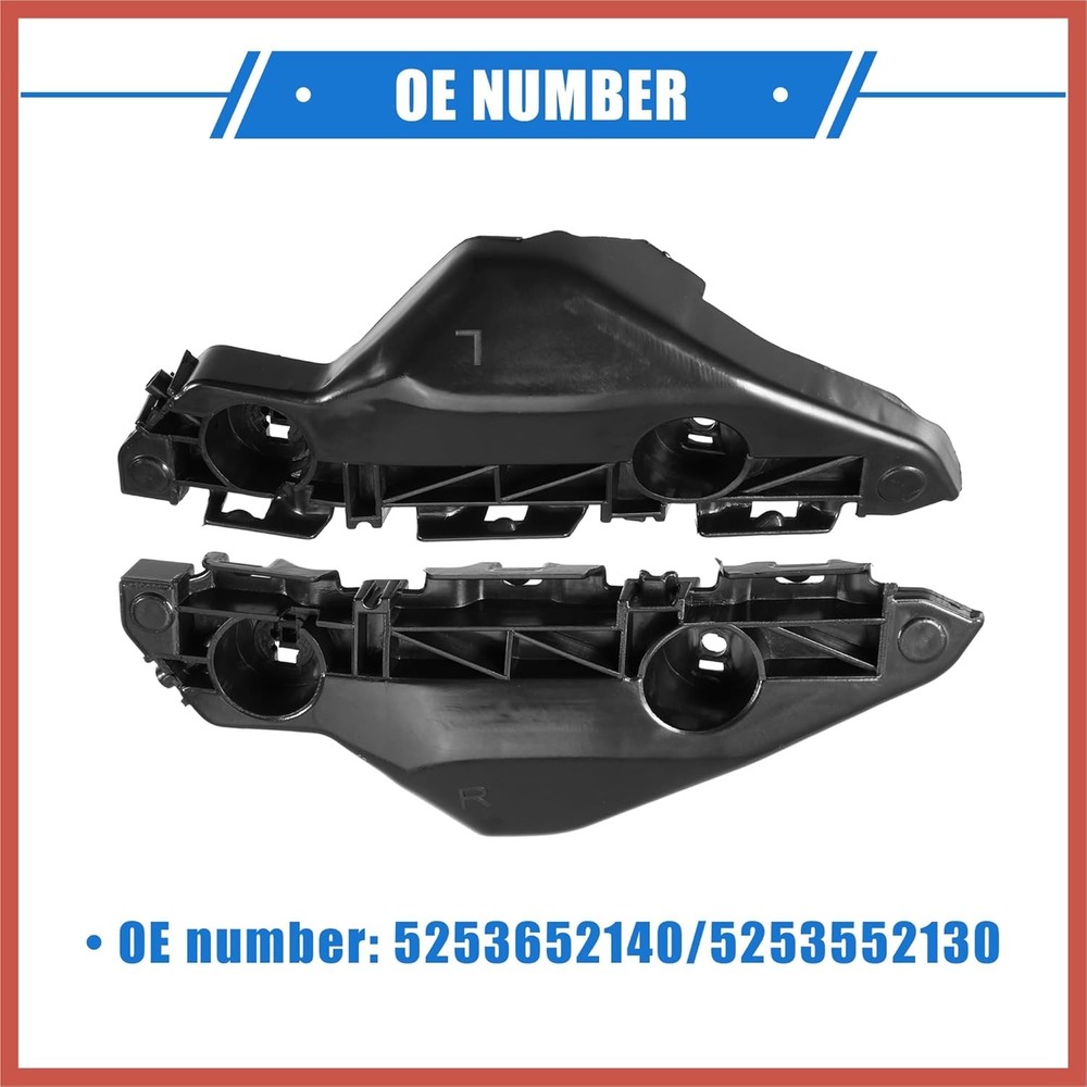 1 Pair Bumper Mounting Support Bracket Compatible for Yaris 2007-2012, Left Righ