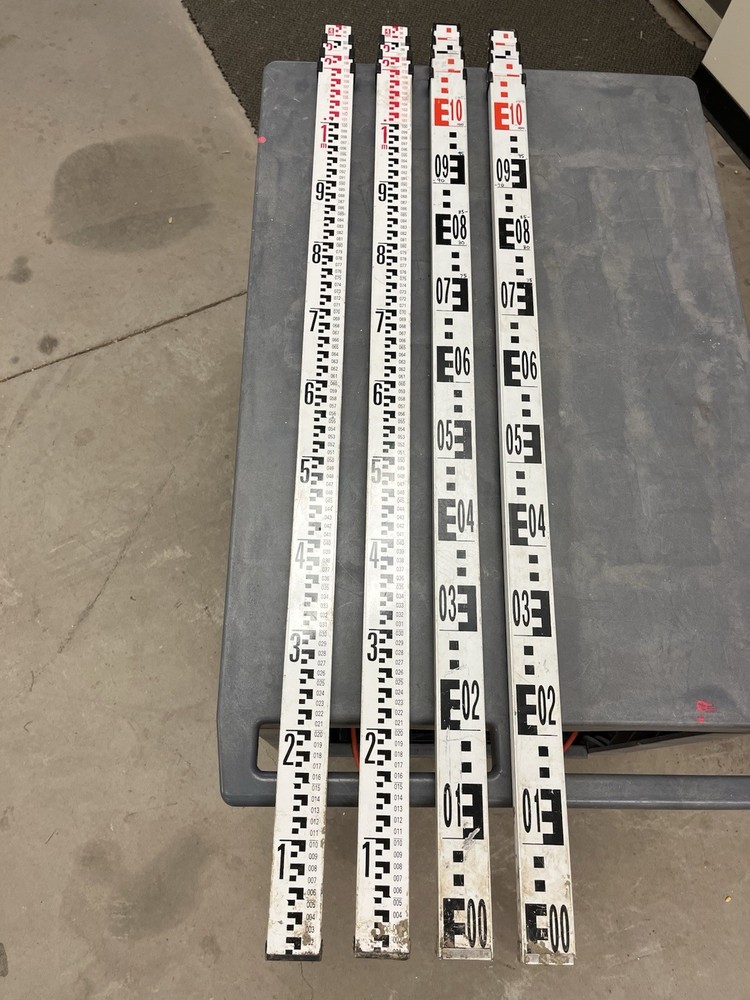 4 Survey Grade Leveling Rods