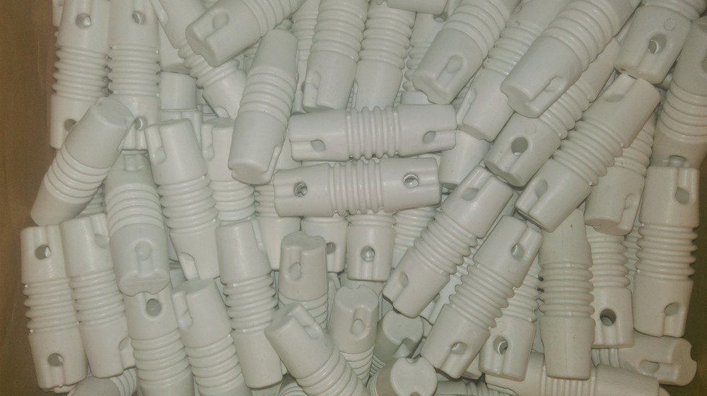 10 WHITE NYLON SOLID DOG BONE DIPOLE END INSULATORS. 3” LONG HAM CB SWL  FAST
