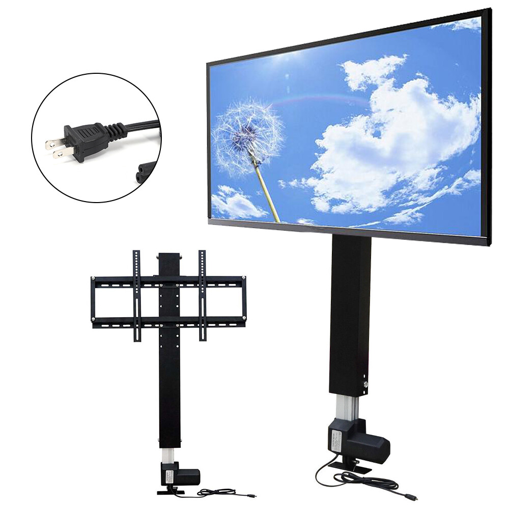 Motorized TV Lift Stand Mount Bracket For 26"-57" TVs With Remote Controller