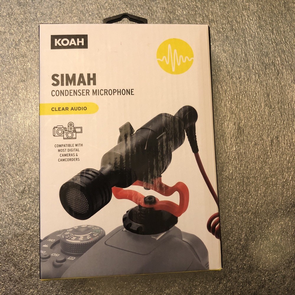 Koah Simah Condenser Microphone for Digital Cameras, Open Box
