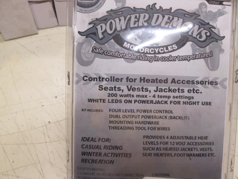 SYMTEC POWER DEMON CHROME 1" / CONTROLLER FOR HEATED CLOTHING + ACCESSORIES
