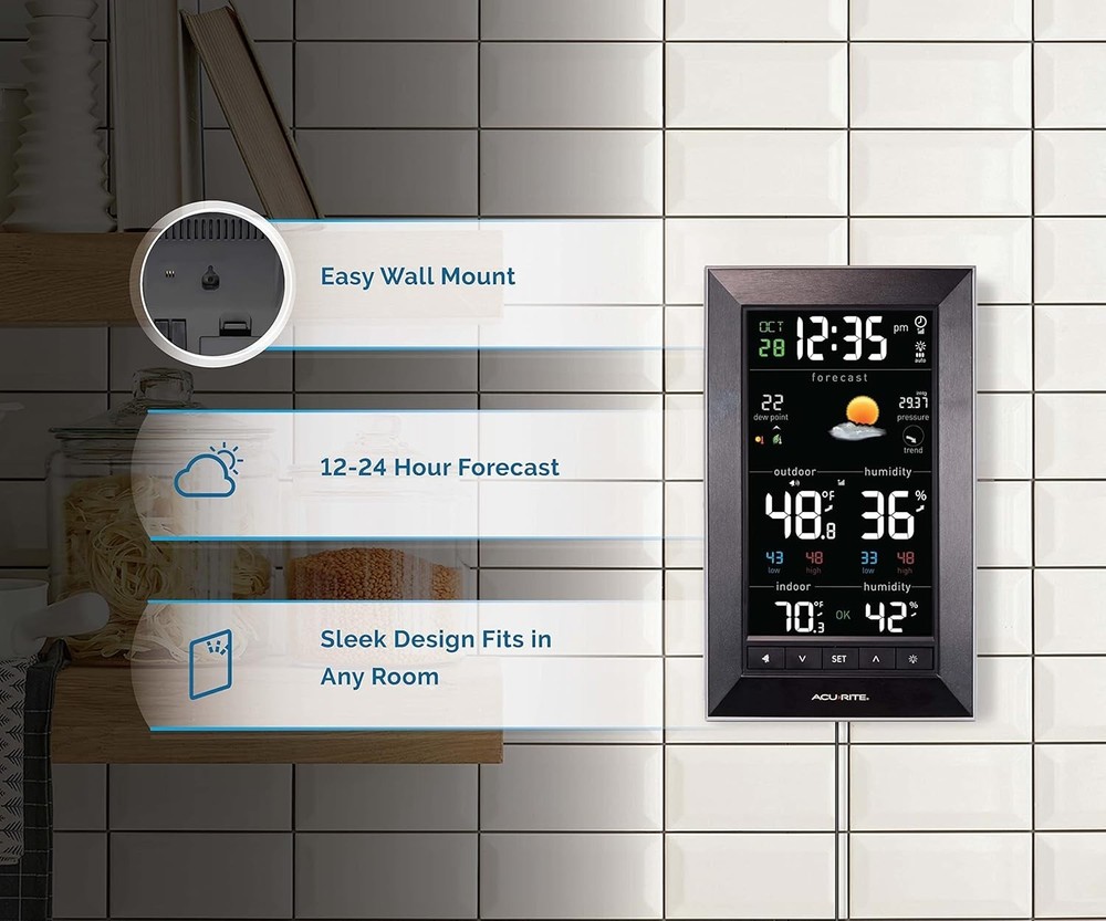 Digital Weather Forecaster with Temperature & Humidity=