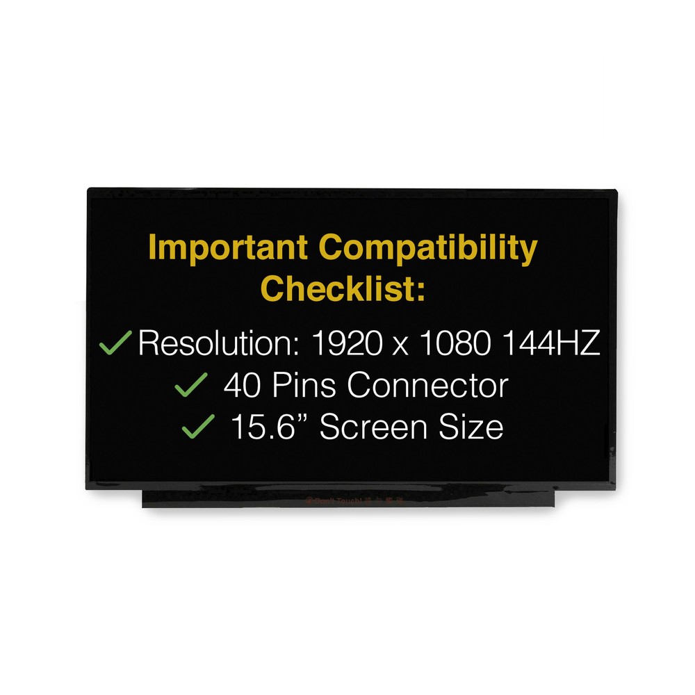 NV156FHM-N4G V3.3 40 Pins Screen Replacement LCD LED Display With Tools