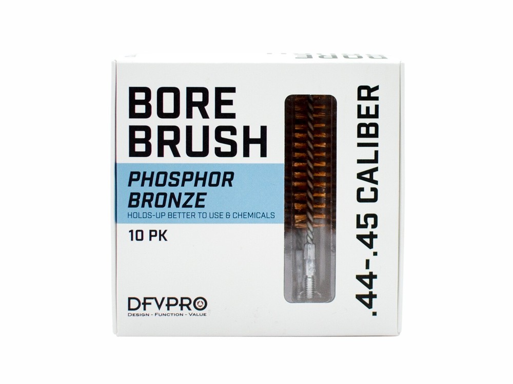 .44/.45 Caliber Phosphor Bronze Bore Brushes 10 Pack