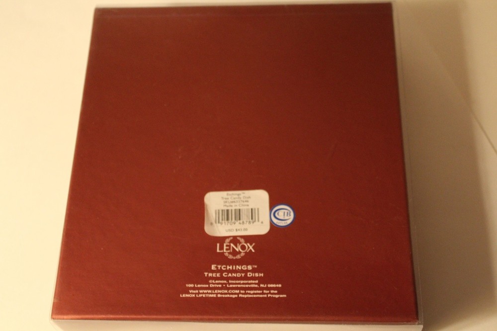 Lenox "Etchings" Tree Candy Dish - NIB/Good Condition