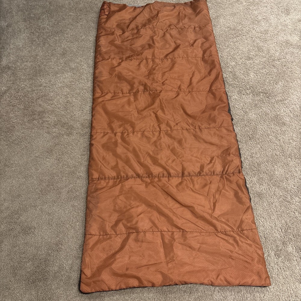 Eddie Bauer Orange Rectangular Sleeping Bag 77 x 31”