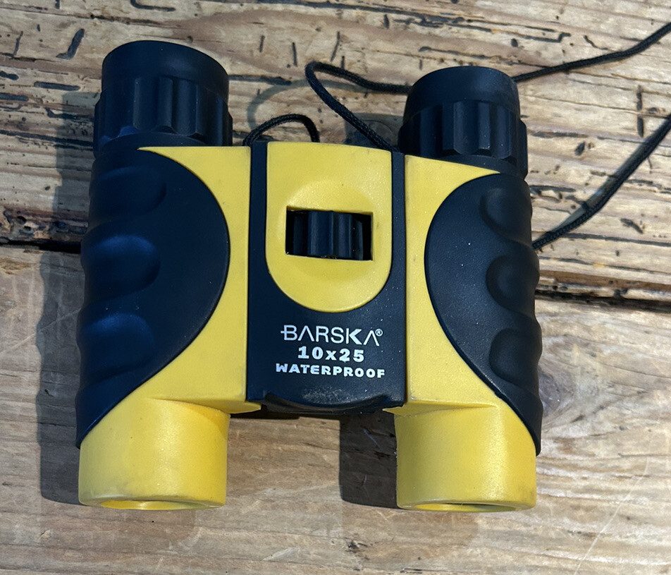 Barska Compact Yellow WP Binoculars with Neck Strap 10x25