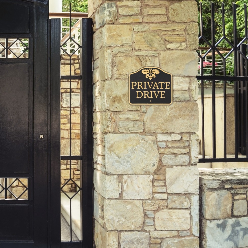 Private Drive Wall or Lawn Statement Plaque