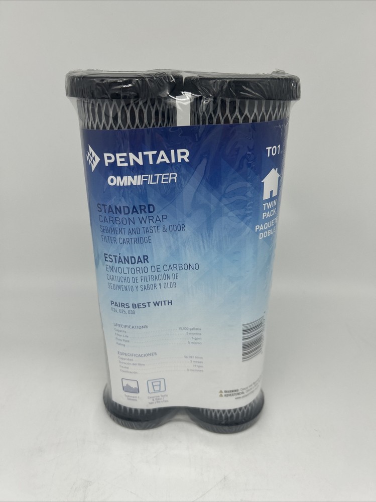 PENTAIR OMNIFilter TO1 Carbon Wrapped Replacement Water Filter Cartridge 2pack