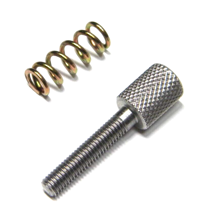 Holley QFT AED CCS Large Head Stainless Thumb Idle Screw & Spring