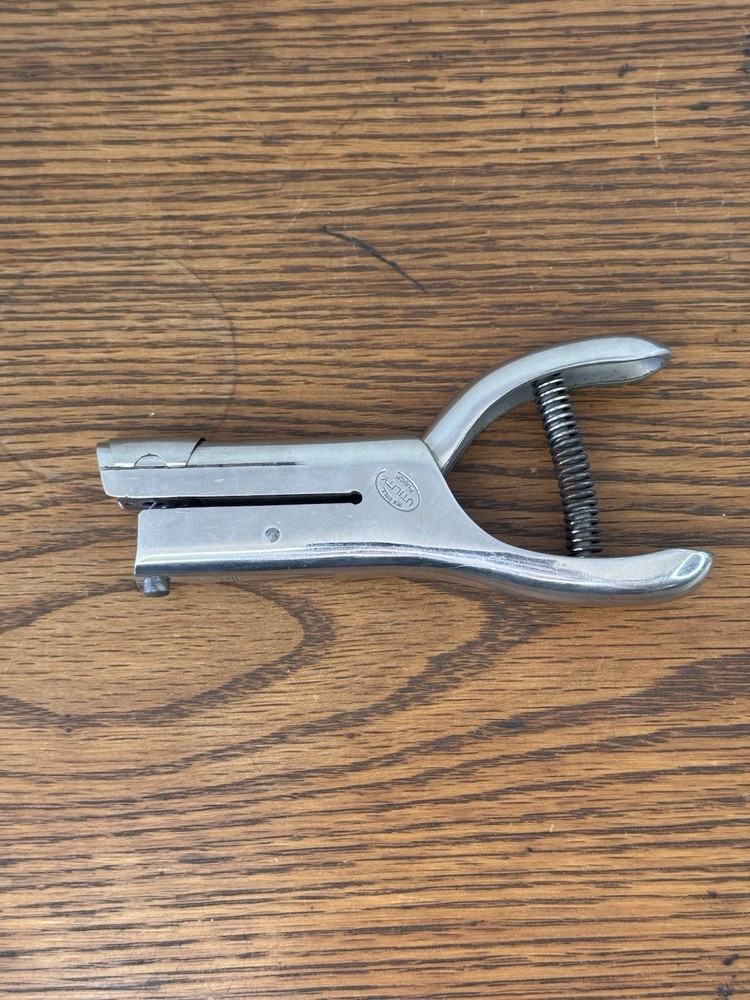 Vintage MS GILL Utility Punch / Single Hole Punch