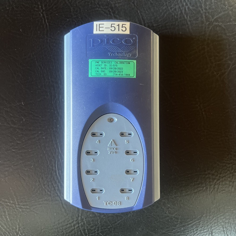 Pico TC-08 - USB Thermocouple Data Logger with PicoLog Data Logging Software