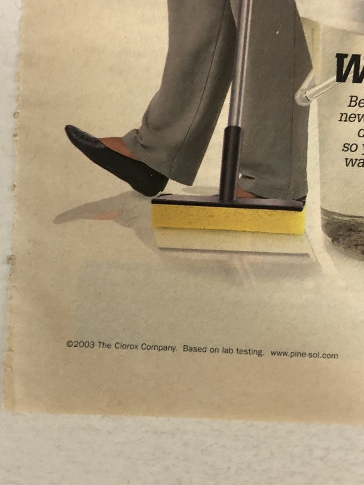 2003 Pine Sol Vintage Print Ad Advertisement pa18