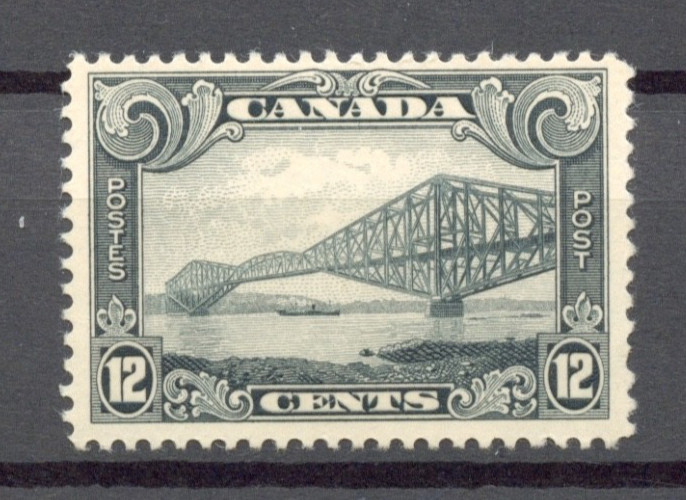 🍁#156 Twelve cent SCROLL issue F+ MH Cat$20-40 Canada mint