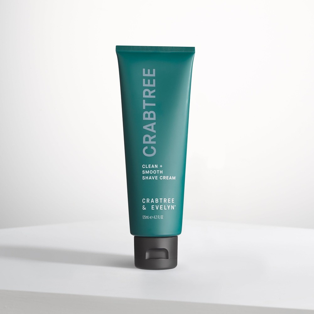 CRABTREE CLEAN+SMOOTH SHAVE CREAM CRABTREE &EVELYN 4.2FLOZ