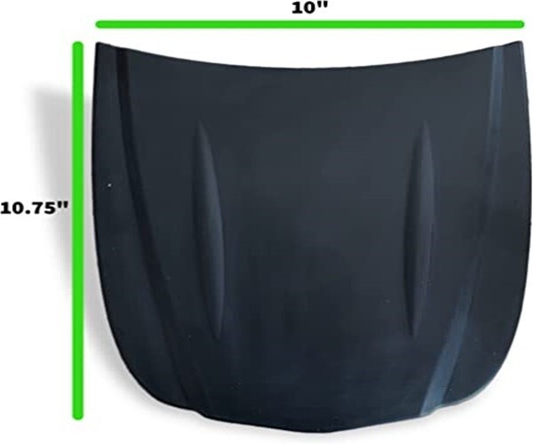 LiME LiNE Speed Shape Custom Paint Display Hood, ABS Plastic Black
