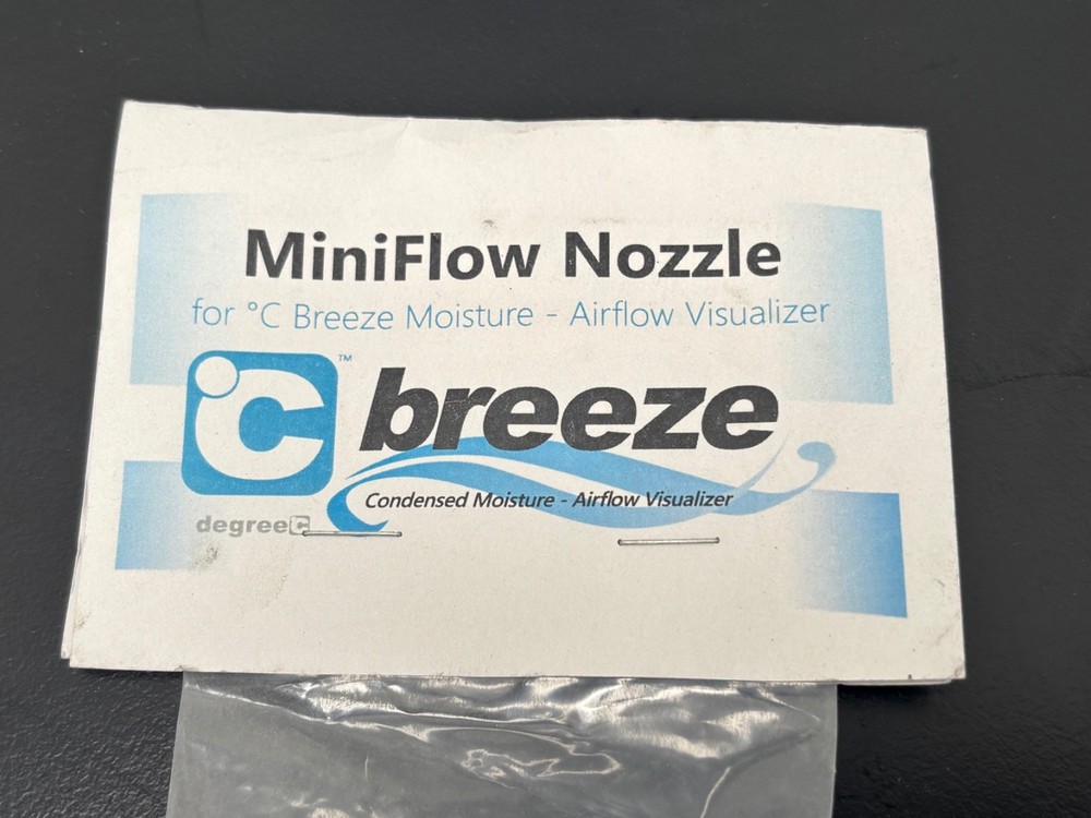 new Degree Controls MiniFlow Nozzle for C Breeze Moisture Airflow Visualizer