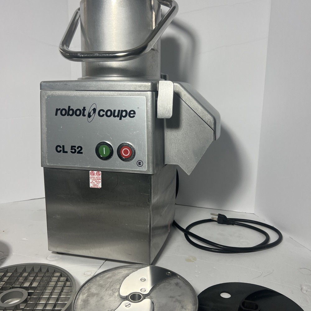 Robot Coupe CL 52 E Series E Continuous Feed Vegetable / Food Processor W/ Discs