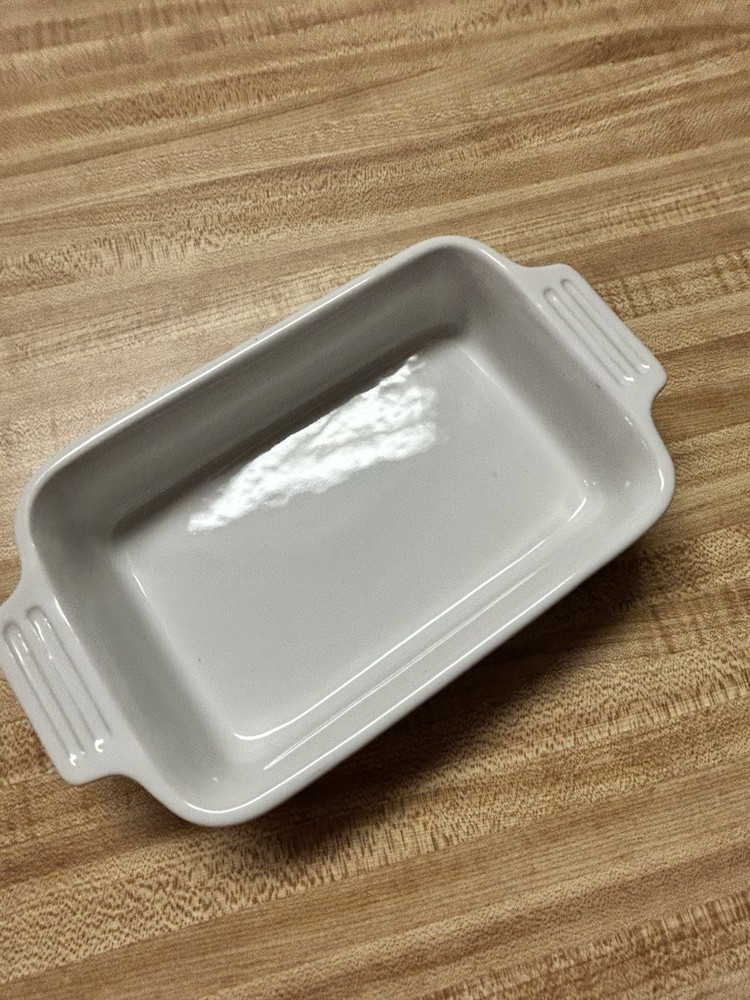 Le Creuset Stoneware Small Rectangular Baker, White