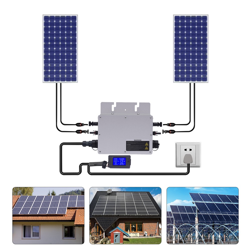 LCD Display Digital Solar Grid Tie Micro Inverter Waterproof ( IP65 ) WVC-700W