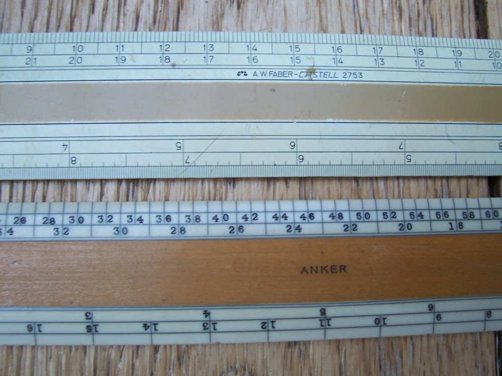 3 Vintage Engineering Rules, A W Faber and Anker. Engine Divided.