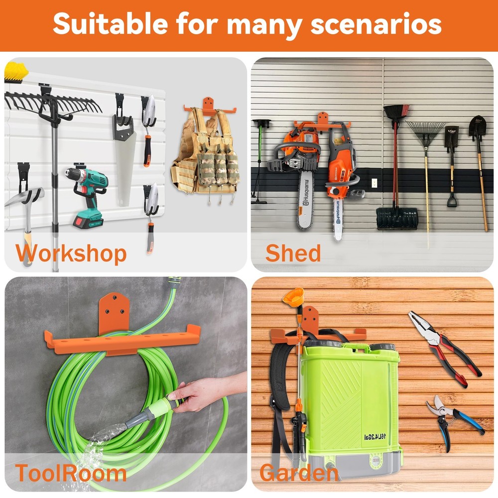 2pcs Backpack Leaf Blower Hanger, Wall & Trailer & Garage Tool Storage Organizer
