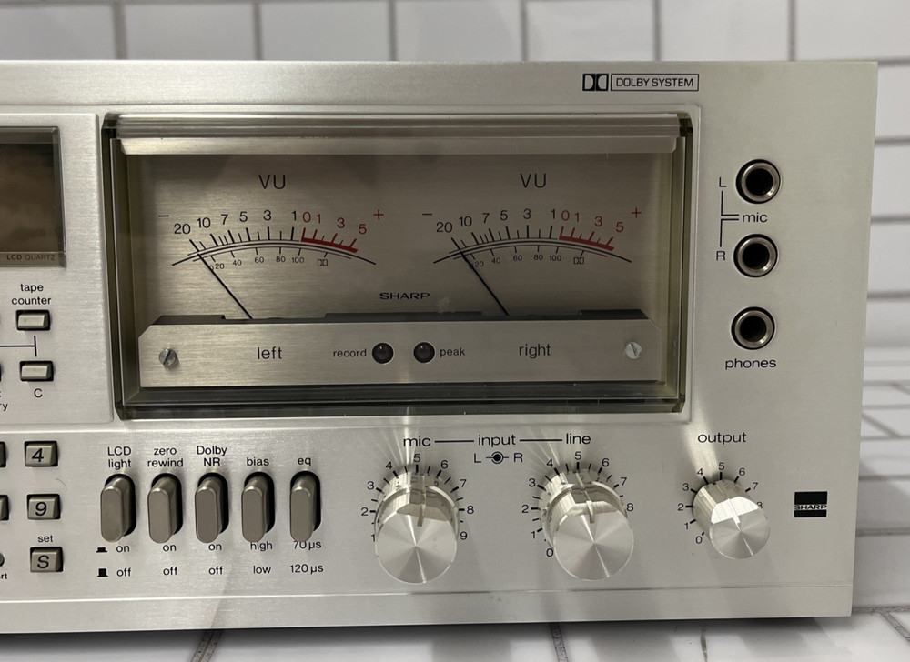 SHARP RT-3388A COMPUTER CONTROLLED CASSETTE DECK PLAYER *AS IS *SEE DESCRIPTION