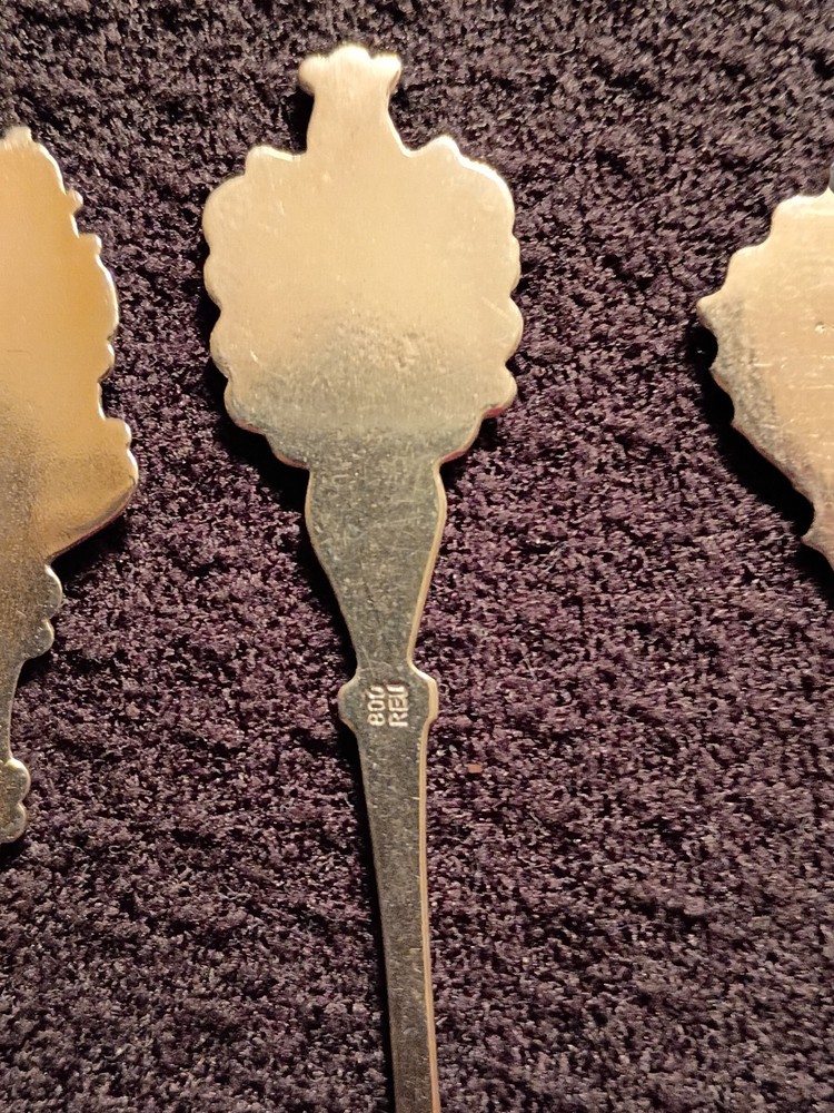 Sterling Silver Enameld Souvenir Spoon Collection 70g