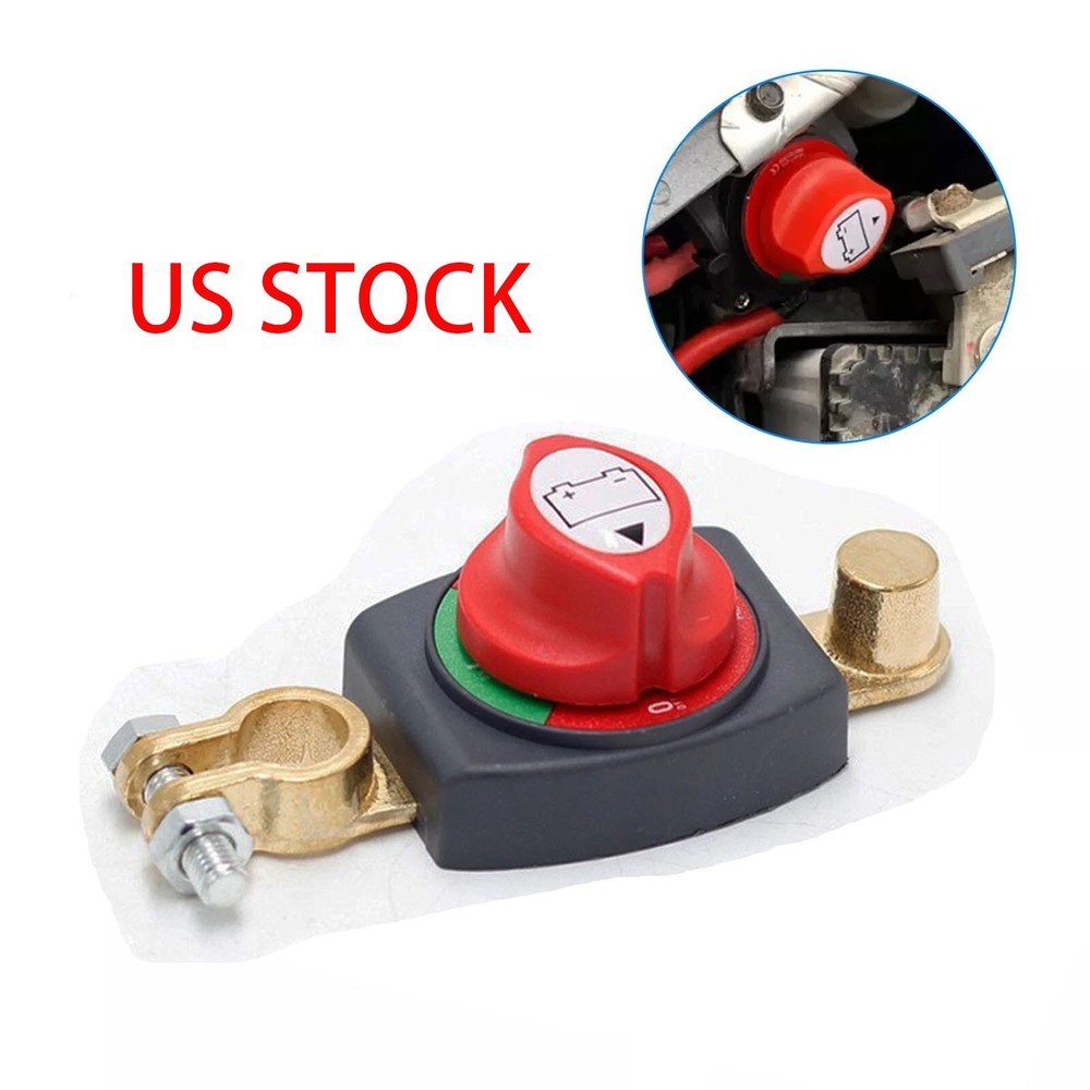 Top Post Battery Disconnect Switch 12-48V Marine Battery Cut-Off Switch Isolator